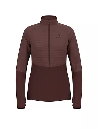 ODLO | Damen Unterzieh Zipshirt Descent Ceramiwarm | 